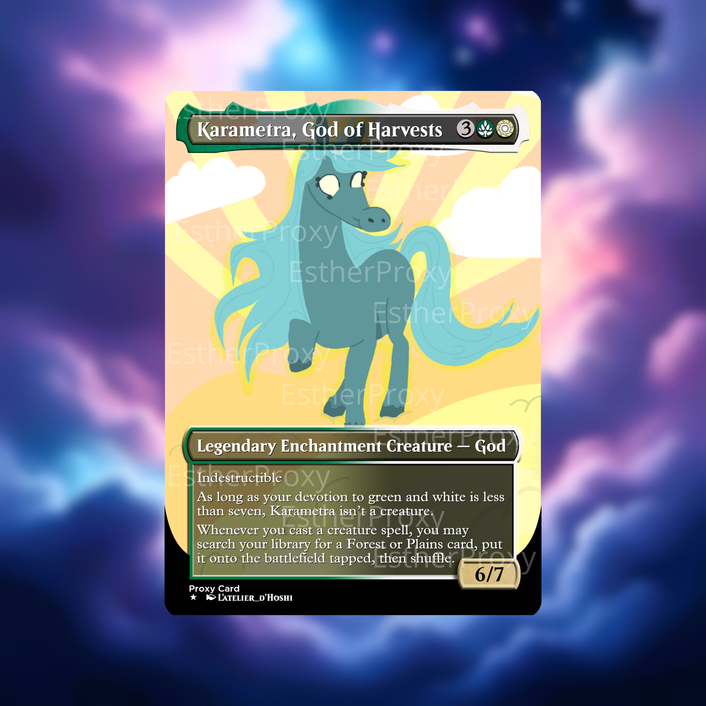 Karametra, God of Harvests Proxy Card - High-Quality MTG Proxies