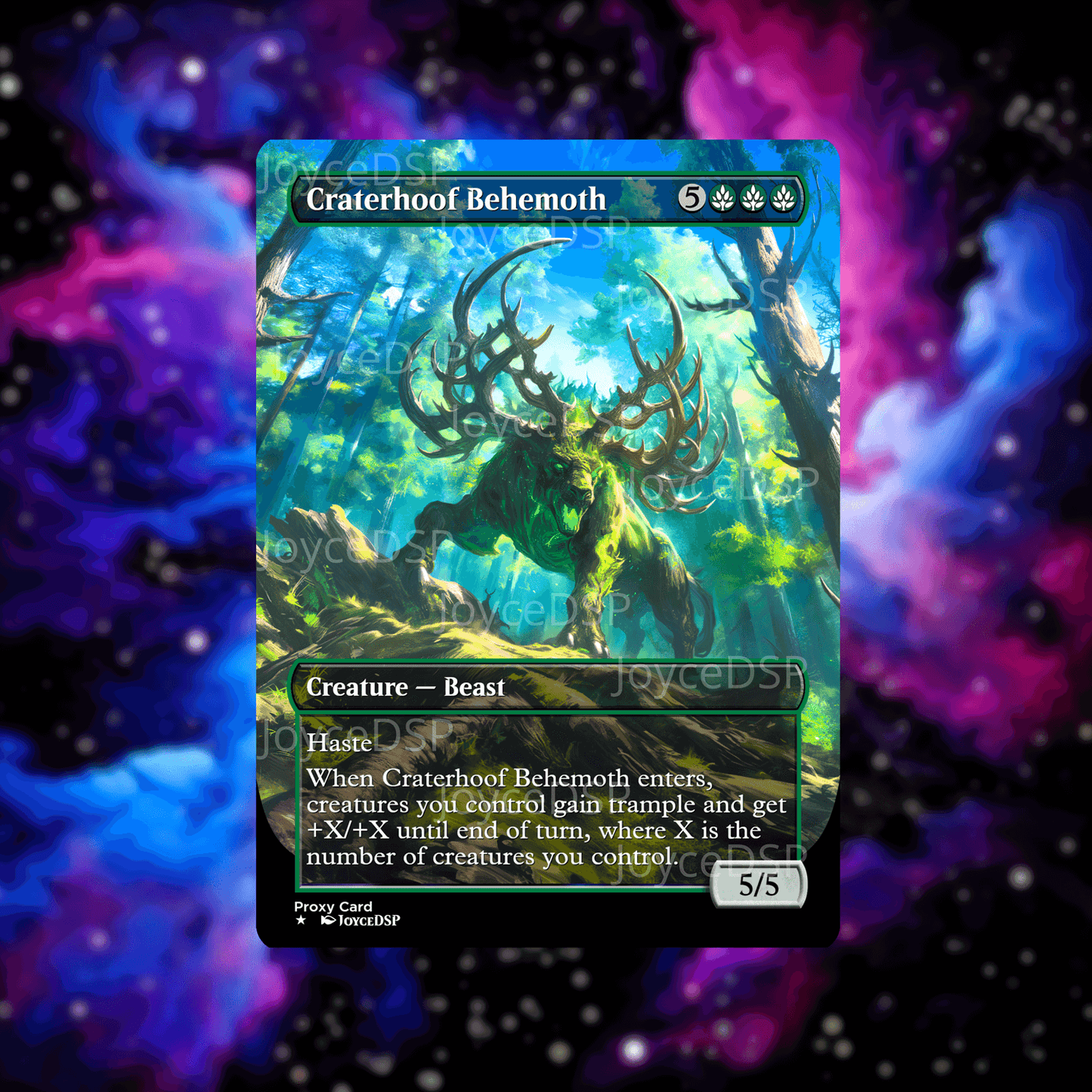 Craterhoof Behemoth Proxy Card - High-Quality MTG Proxies - Joyce Proxy