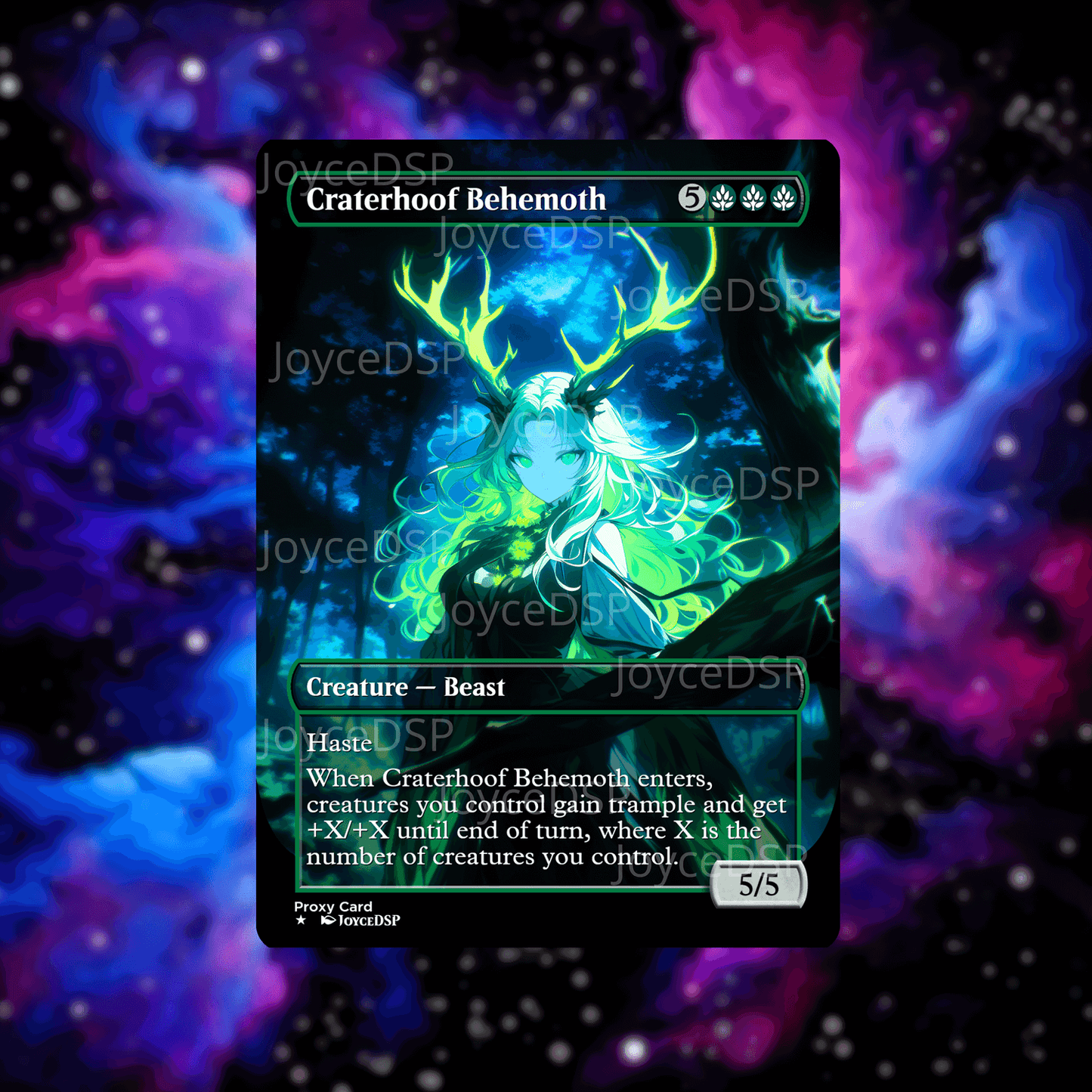 Craterhoof Behemoth Proxy Card - High-Quality MTG Proxies - Joyce Proxy