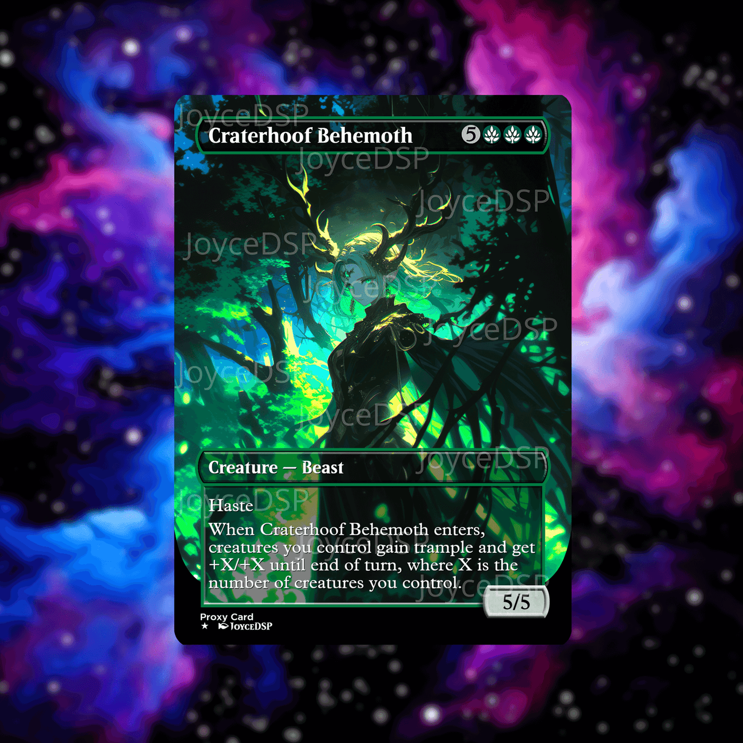 Craterhoof Behemoth Proxy Card - High-Quality MTG Proxies - Joyce Proxy