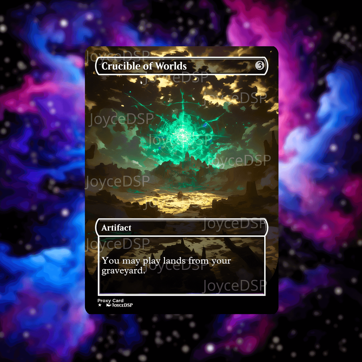 Crucible of Worlds Proxy Card - High-Quality MTG Proxies - Joyce Proxy