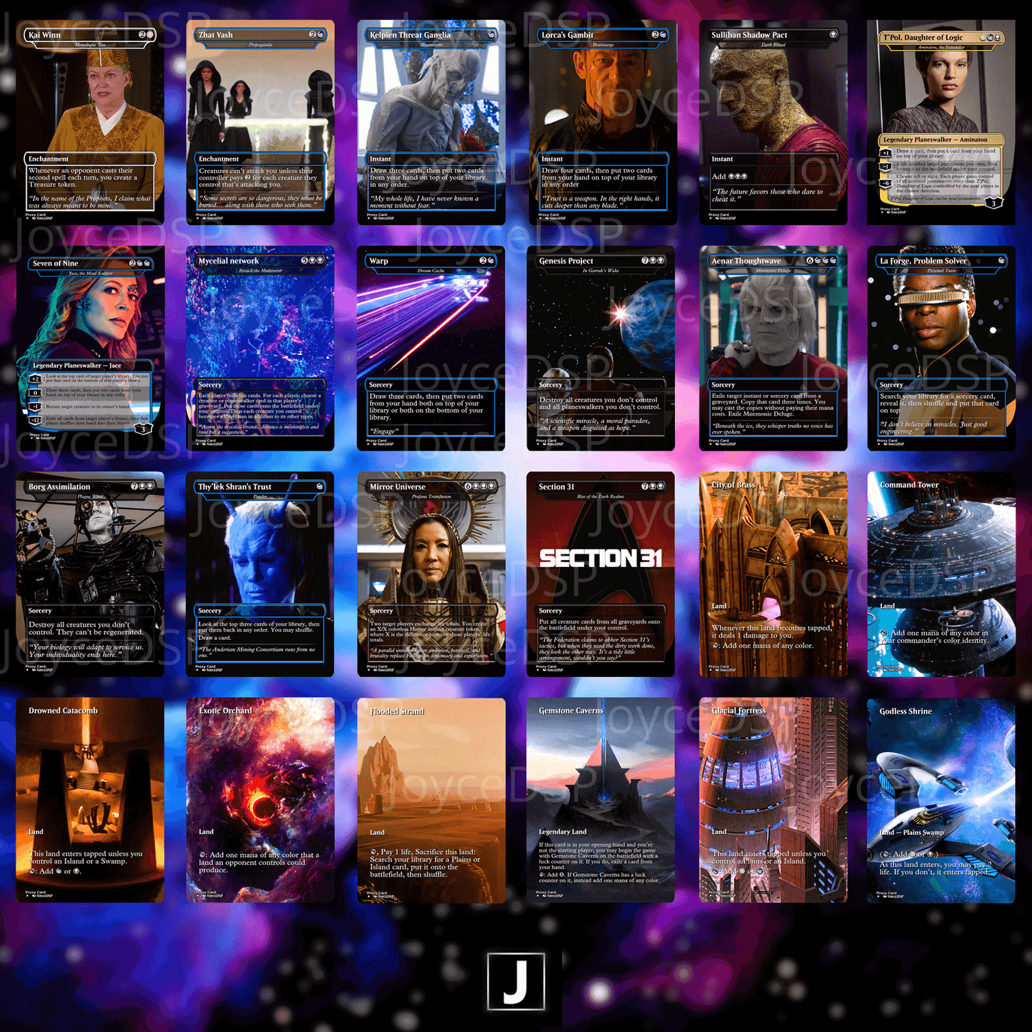 mtg star trek cards Star Trek Proxy Deck