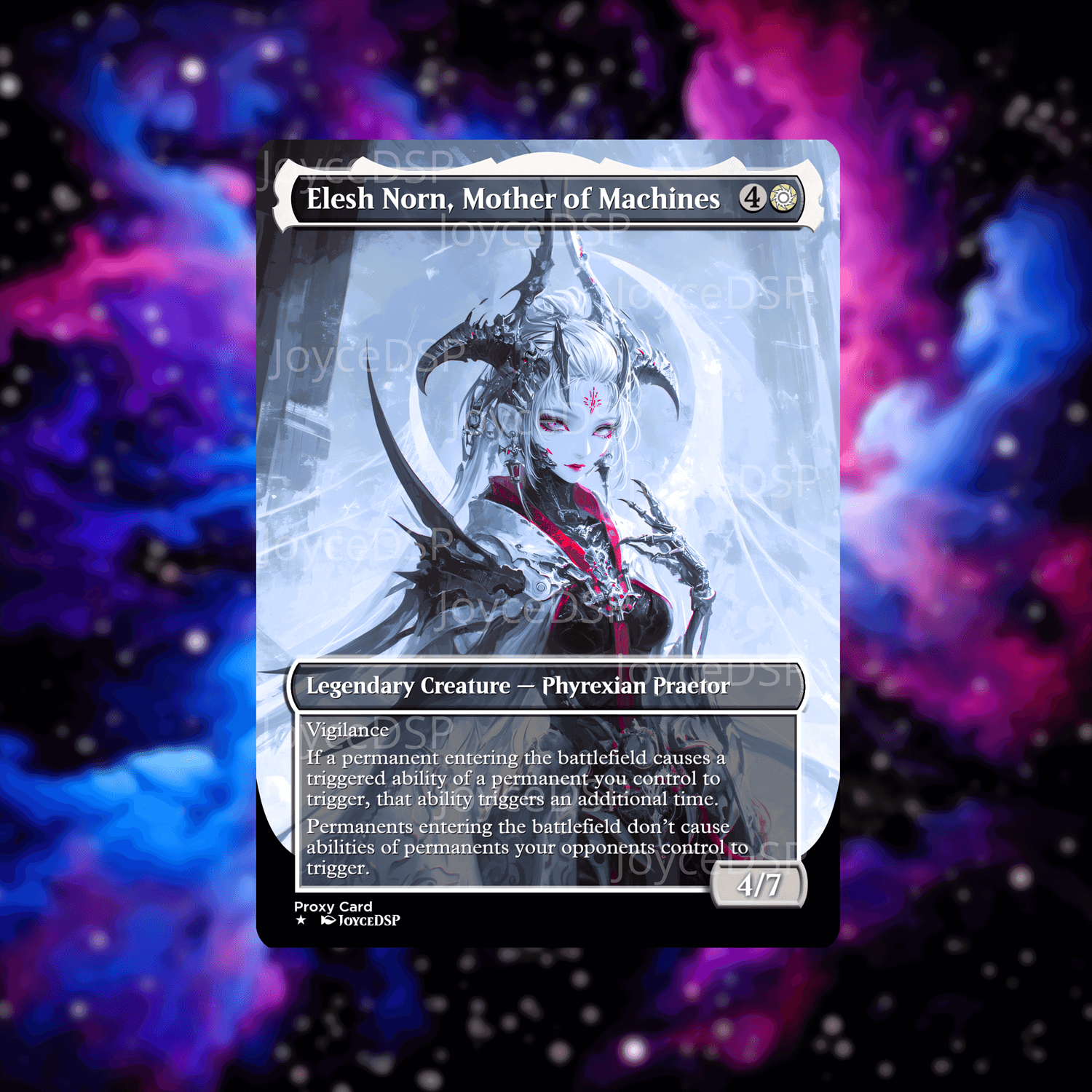 Elesh Norn, Mother of Machines Proxy Card - High-Quality MTG Proxies - Joyce Proxy