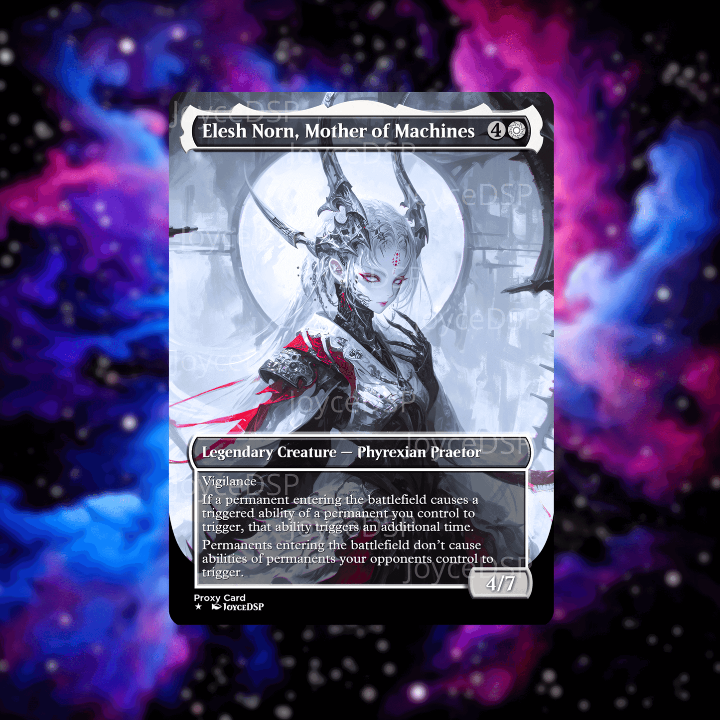 Elesh Norn, Mother of Machines Proxy Card - High-Quality MTG Proxies - Joyce Proxy