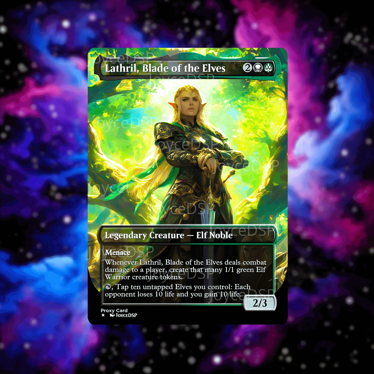 Lathril, Blade of the Elves Proxy Card - High-Quality MTG Proxies - Joyce Proxy
