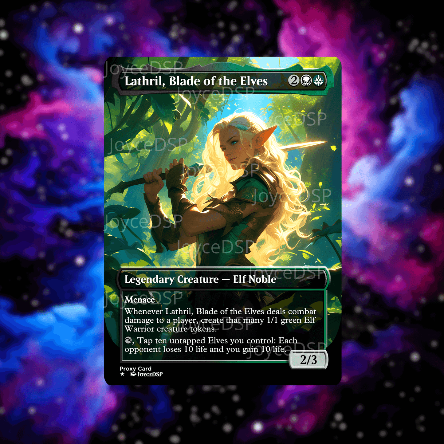 Lathril, Blade of the Elves Proxy Card - High-Quality MTG Proxies - Joyce Proxy