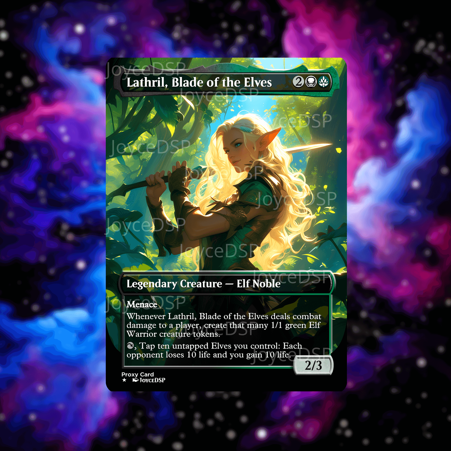 Lathril, Blade of the Elves Proxy Card - High-Quality MTG Proxies - Joyce Proxy