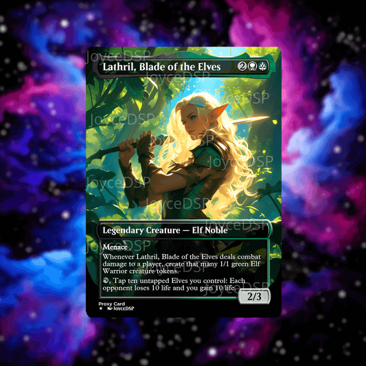Lathril, Blade of the Elves Proxy Card - High-Quality MTG Proxies - Joyce Proxy