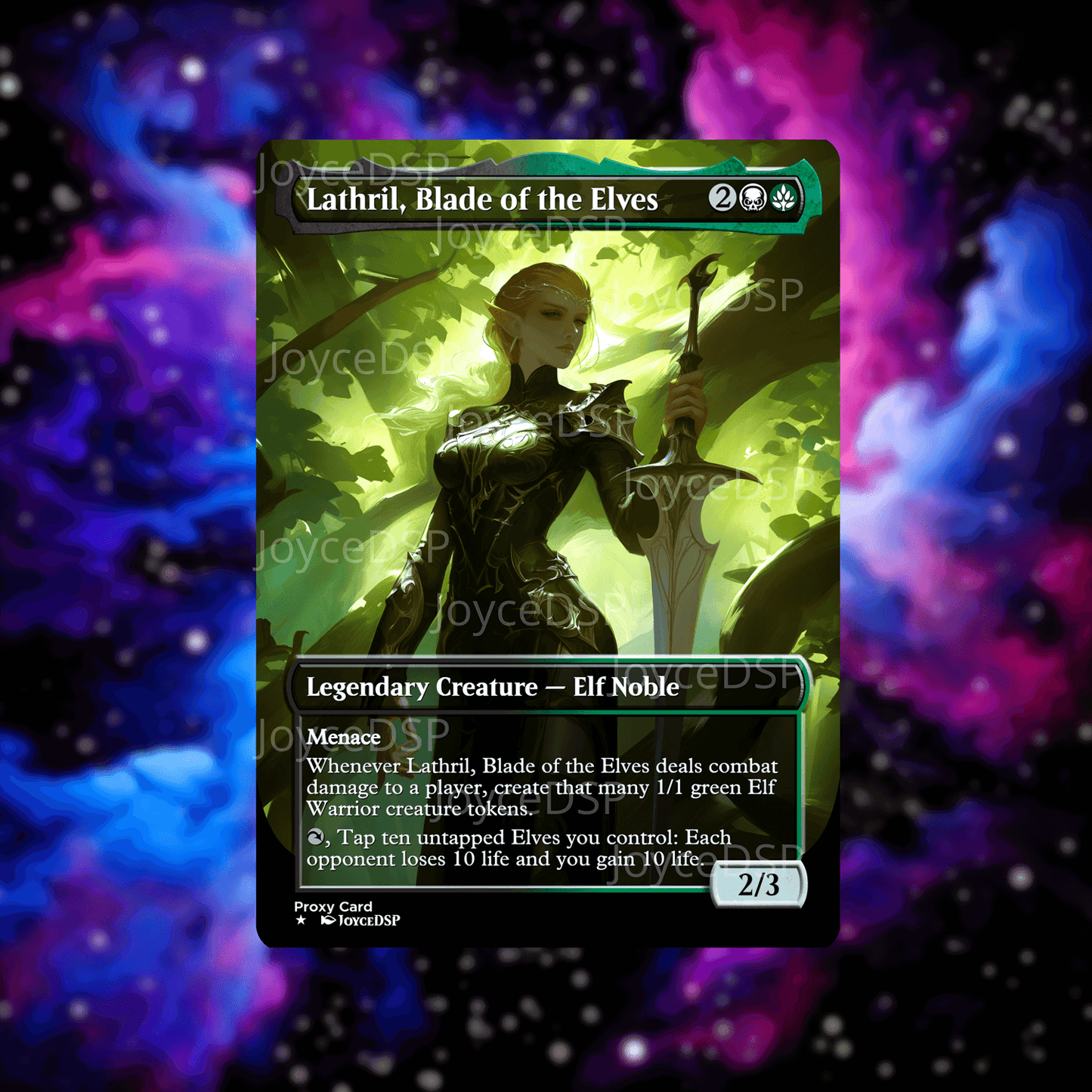 Lathril, Blade of the Elves Proxy Card - High-Quality MTG Proxies - Joyce Proxy