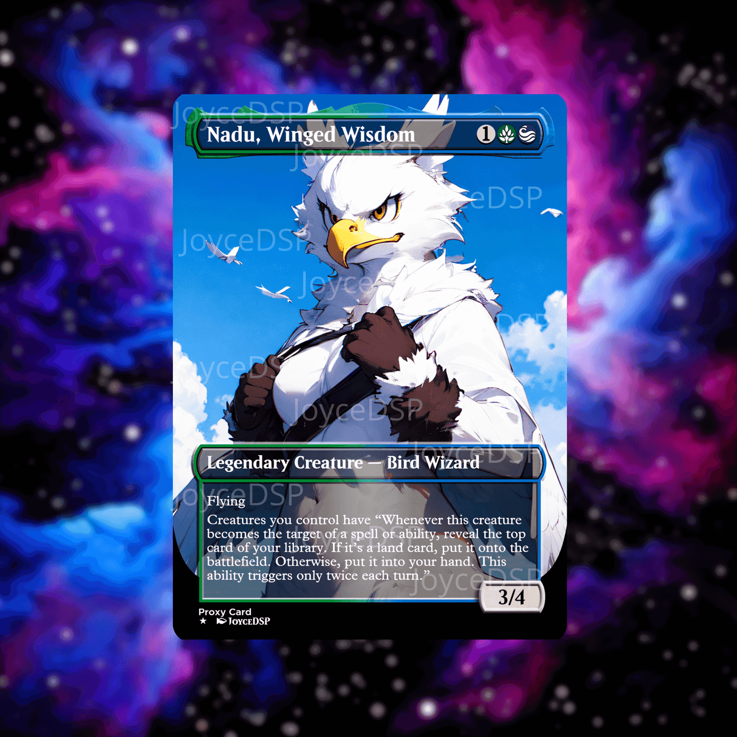 Nadu, Winged Wisdom Proxy Card - High-Quality MTG Proxies - Joyce Proxy