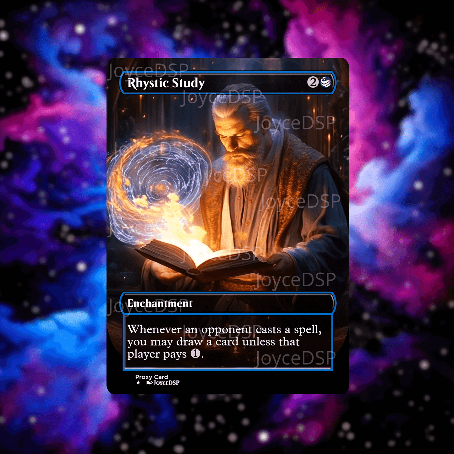 Rhystic Study Proxy Card - High-Quality MTG Proxies
