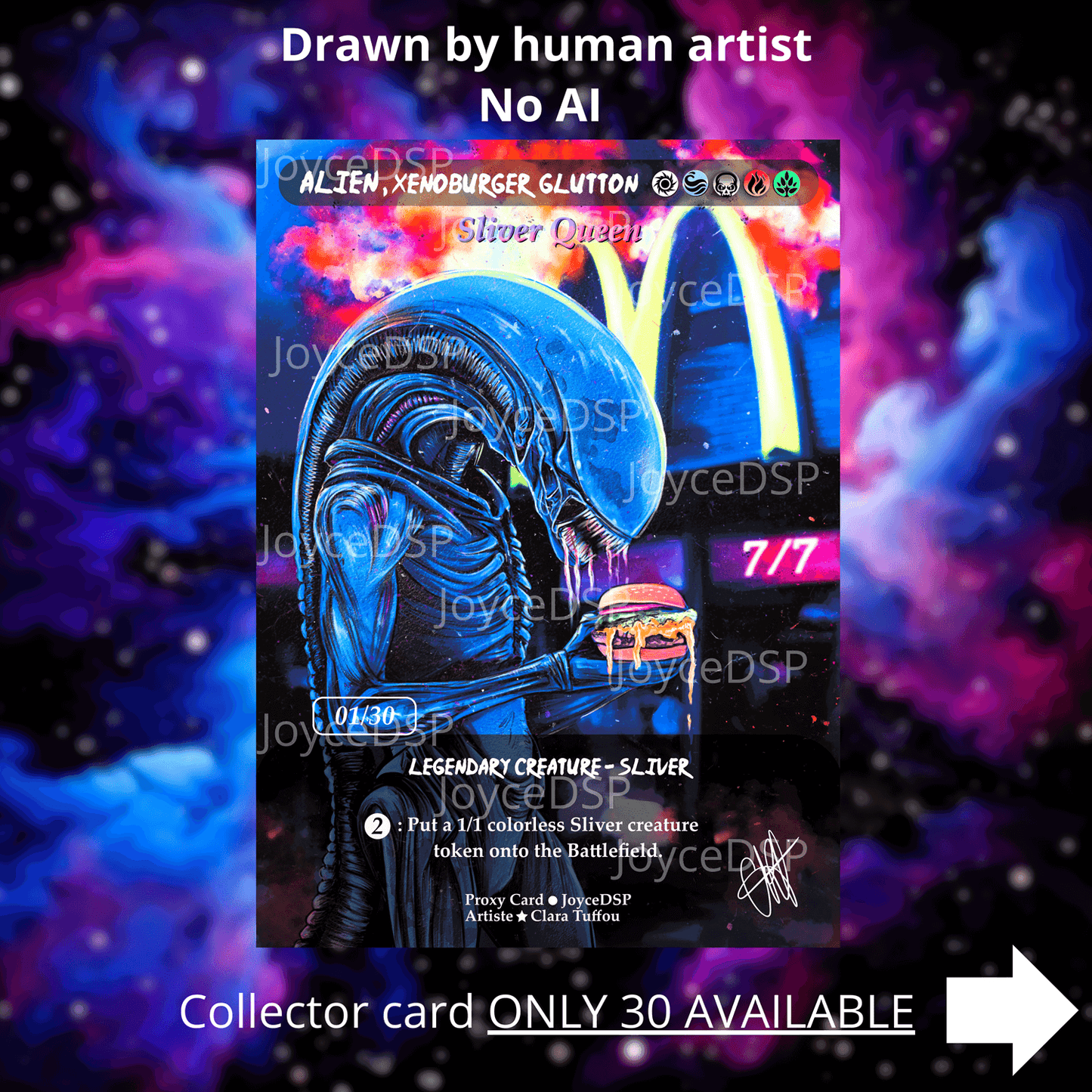 Sliver Queen Proxy Card - Hand-Drawn High-Quality MTG Proxies