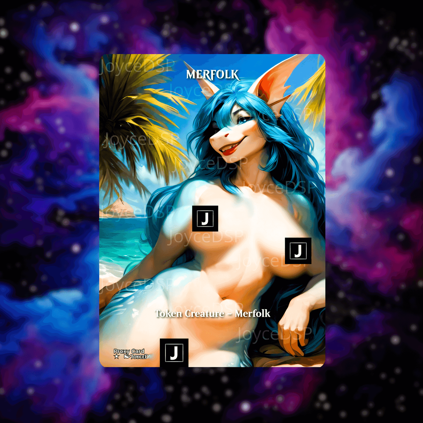 Token Merfolk Proxy Card - High-Quality MTG Proxies