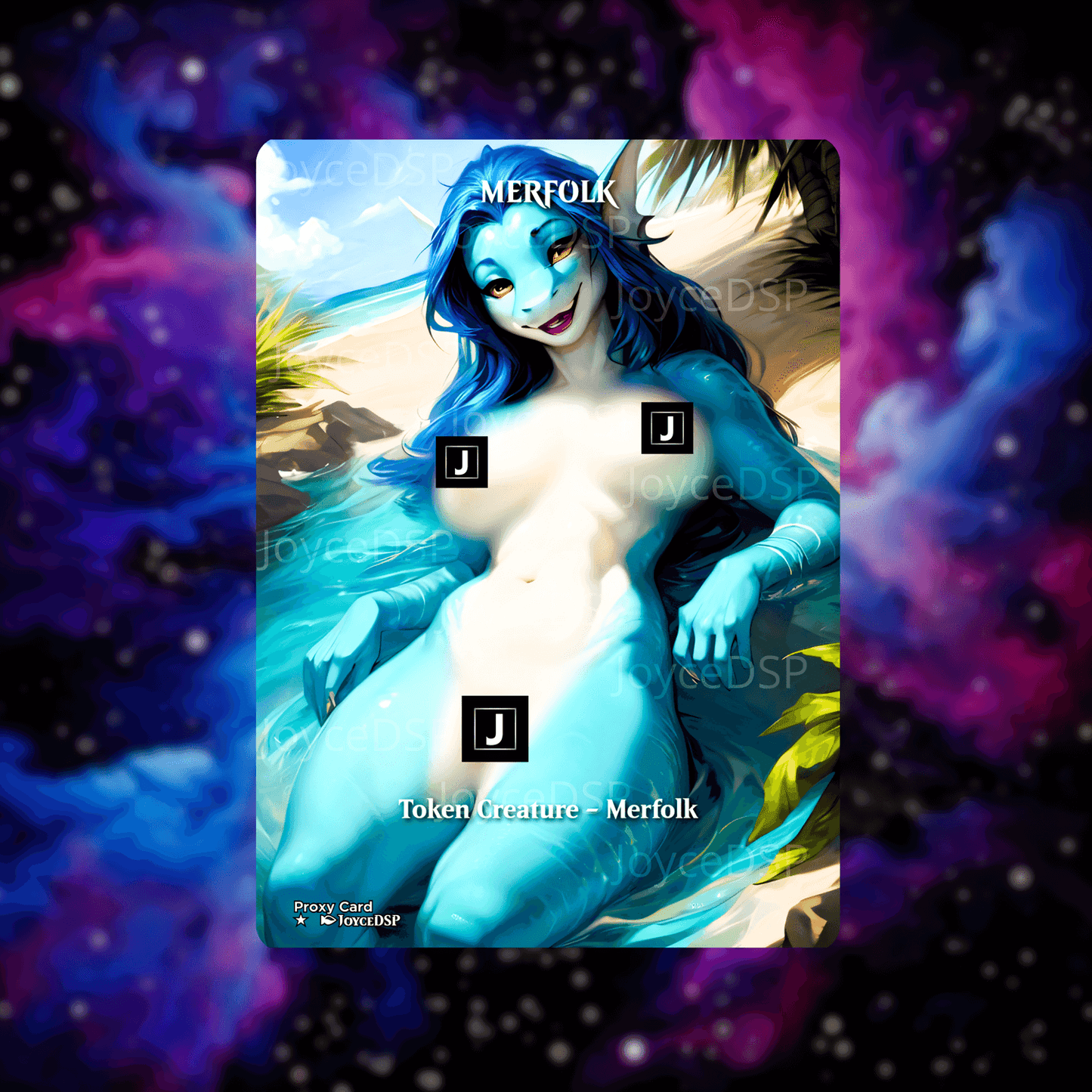 Token Merfolk Proxy Card - High-Quality MTG Proxies
